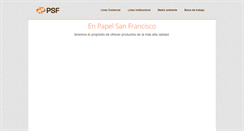 Desktop Screenshot of papelsanfrancisco.com