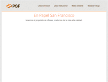 Tablet Screenshot of papelsanfrancisco.com